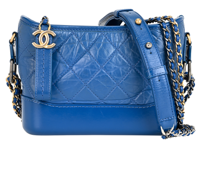 Small Gabrielle, &pound;2,100, Handbags, Blue, Leather, Front view